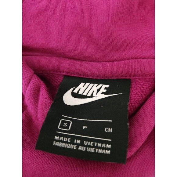 Nike Funel Neck Hoodie Swoosh Check Logo Sweatshirt Womens Small - Picture 10 of 10
